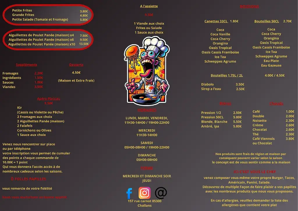 Menu_Ô Folles Papilles_Challans_immagine_1