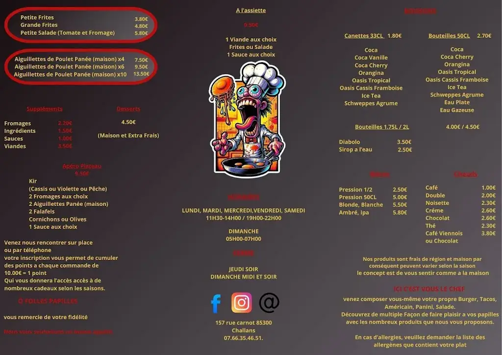 Menu_Ô Folles Papilles_Challans_immagine_2