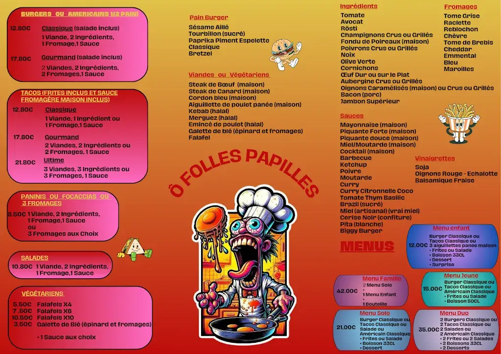 Menu_Ô Folles Papilles_Challans_immagine_3