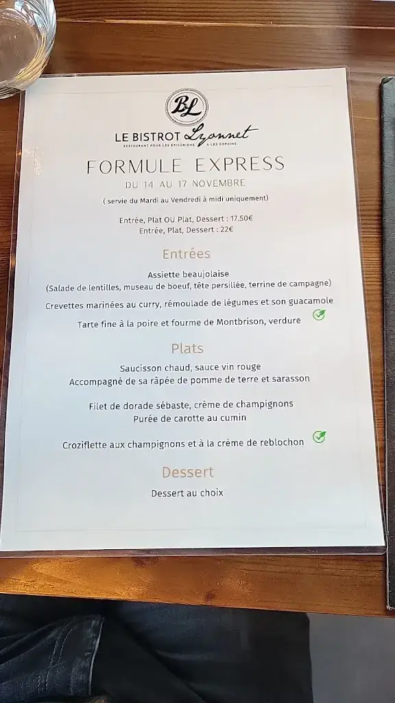 Menu_Le Bistrot Lyonnet_Andrézieux-Bouthéon_image_1