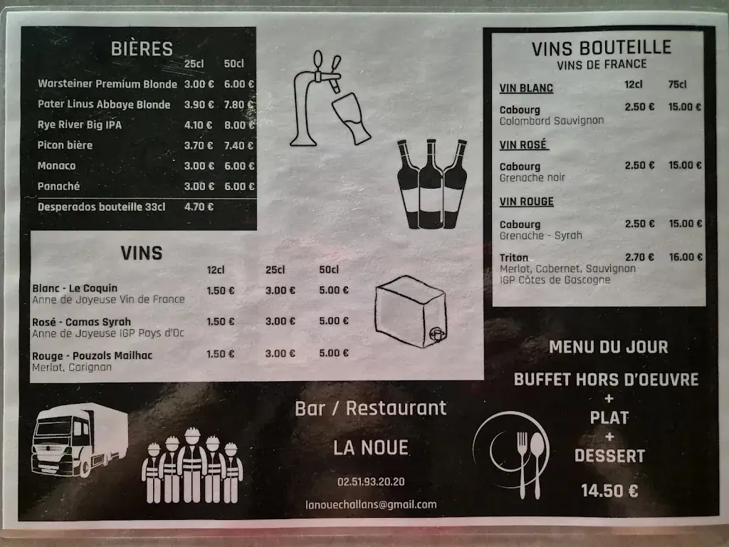 Menu_Restaurant La Noue_Challans_image_2