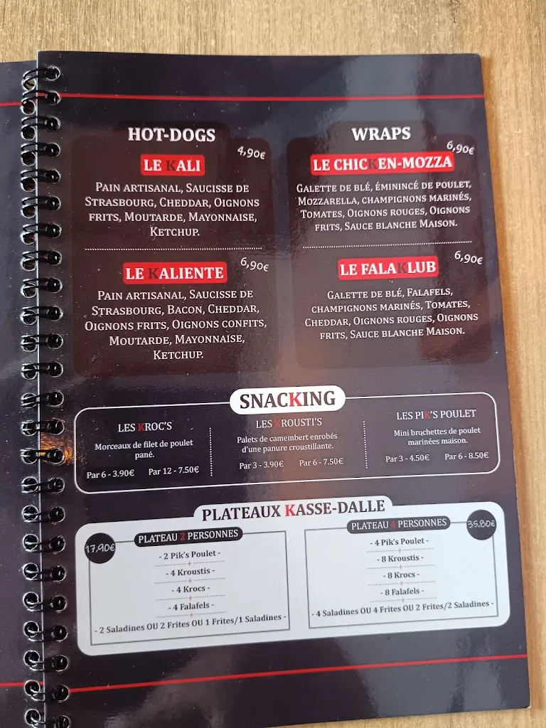 Menu_LE KLUB - Restaurant Burgers Challans_Challans_image_2