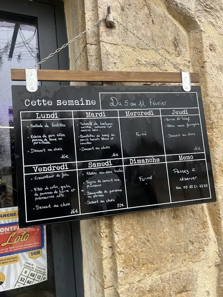 Menu_Chez Jeanne - Un zeste de gourmandise_Montfaucon_image_1