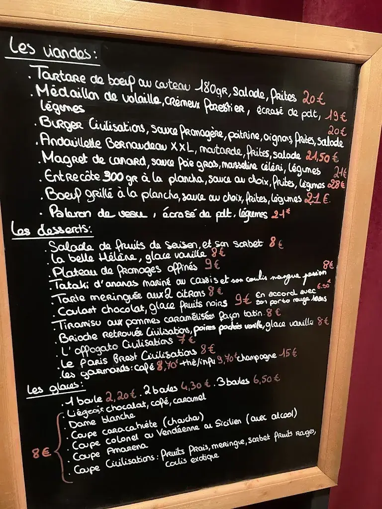 Menu_Restaurant Civilisations_Herbiers_image_1