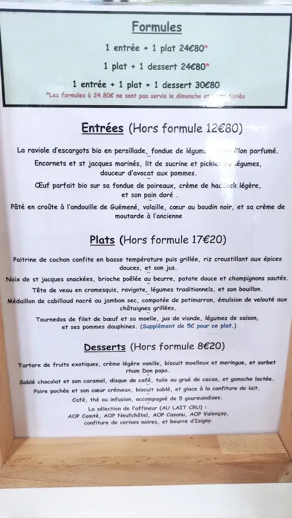 Menu_La Fine Bouche_Herbiers_image_1