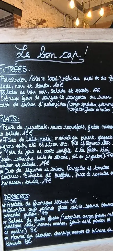 Menu_Le Bon Cap_Chalonnes-sur-Loire_image_1