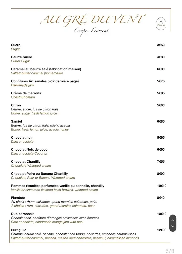 Menu_Au Gré du Vent_Chalonnes-sur-Loire_immagine_4