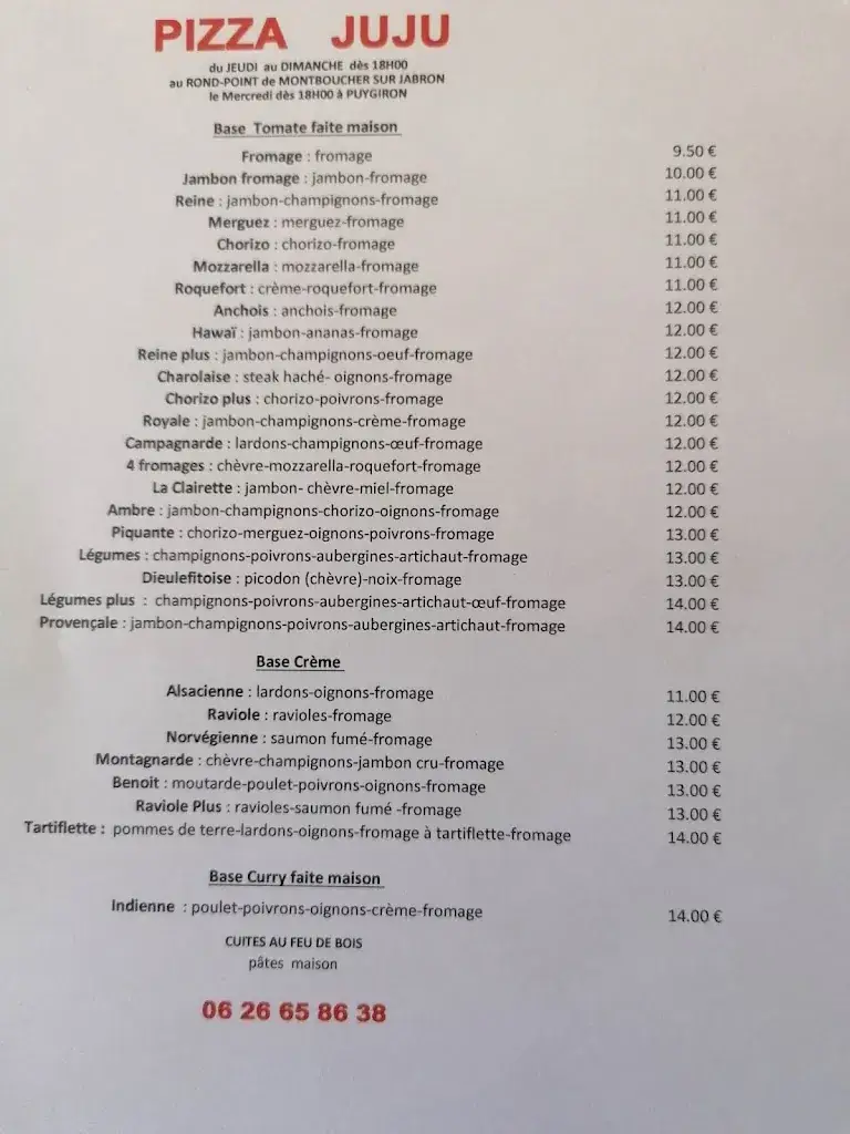 Pizza Juju_Montboucher-sur-Jabron_menu_image_1