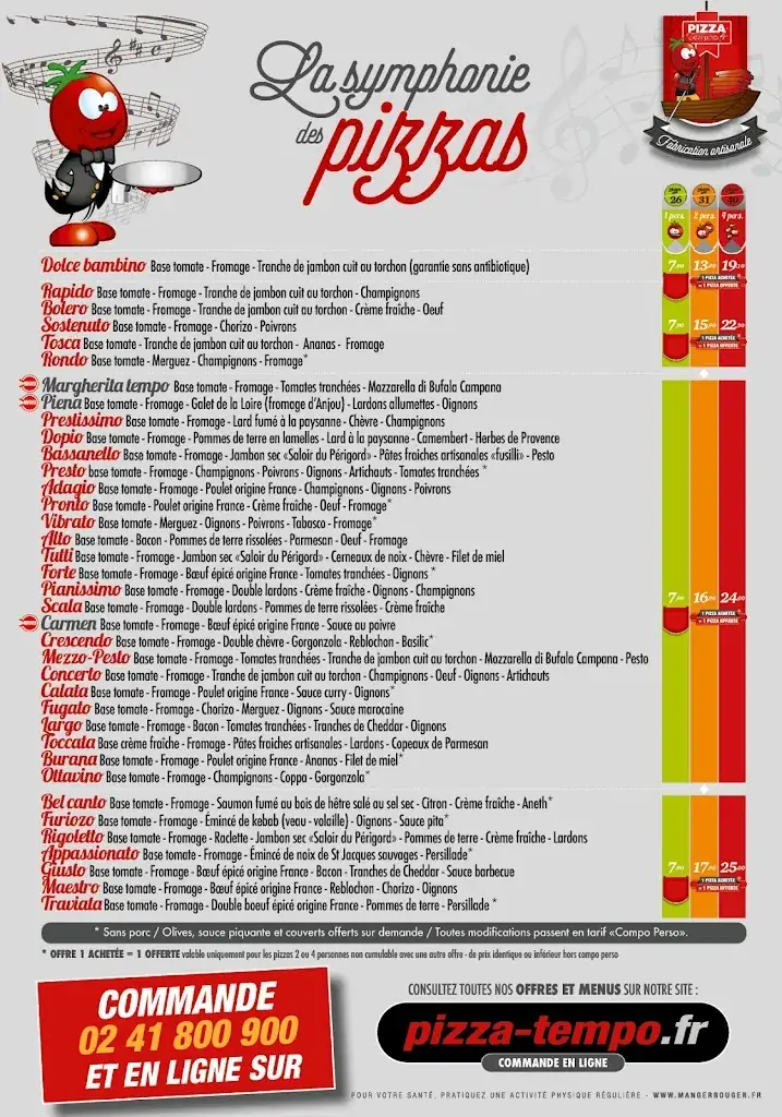 Menu_Pizza Tempo Chalonnes_Chalonnes-sur-Loire_image_1