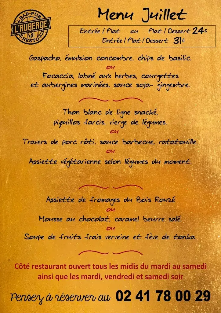 Menu_L'Auberge_Chalonnes-sur-Loire_image_1