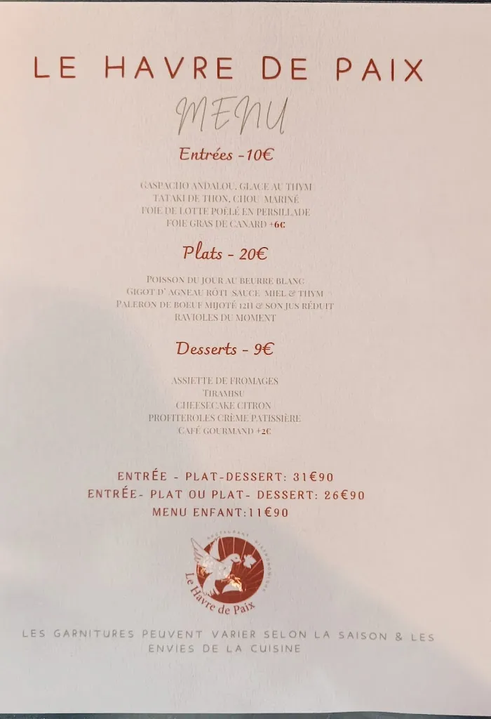 Menu_Le Hâvre de Paix_Oudon_image_1