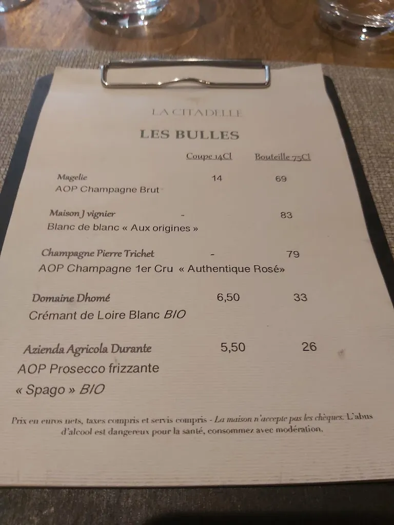 Menu_La Citadelle_Châteaubriant_image_1