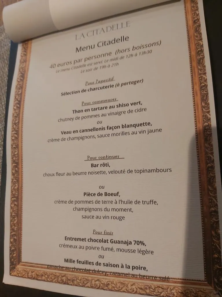Menu_La Citadelle_Châteaubriant_image_2