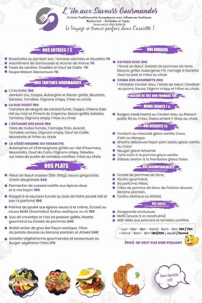Menu_L'ile Aux Saveurs Gourmandes_Châteaubriant_image_3