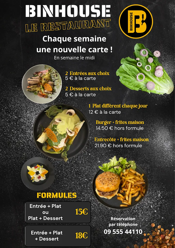 Menu_Binhouse Châteaubriant_Châteaubriant_image_1