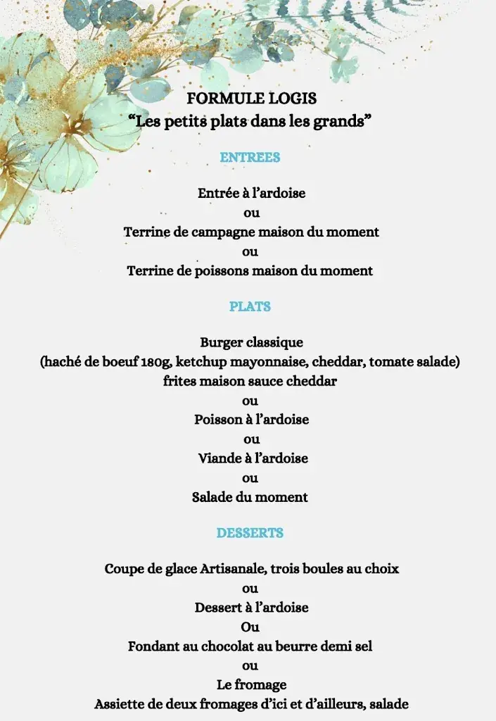 Menü_Logis Le Grand Hôtel Montval-sur-Loir_Montval-sur-Loir_Bild_3