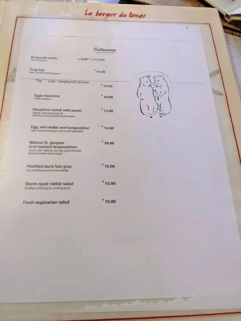Menu_Restaurant Le Berger du Temps_Montagny-lès-Beaune_image_2