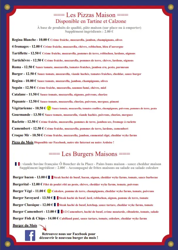Menu_L'imprévu Brasserie Castelorienne_Montval-sur-Loir_image_1