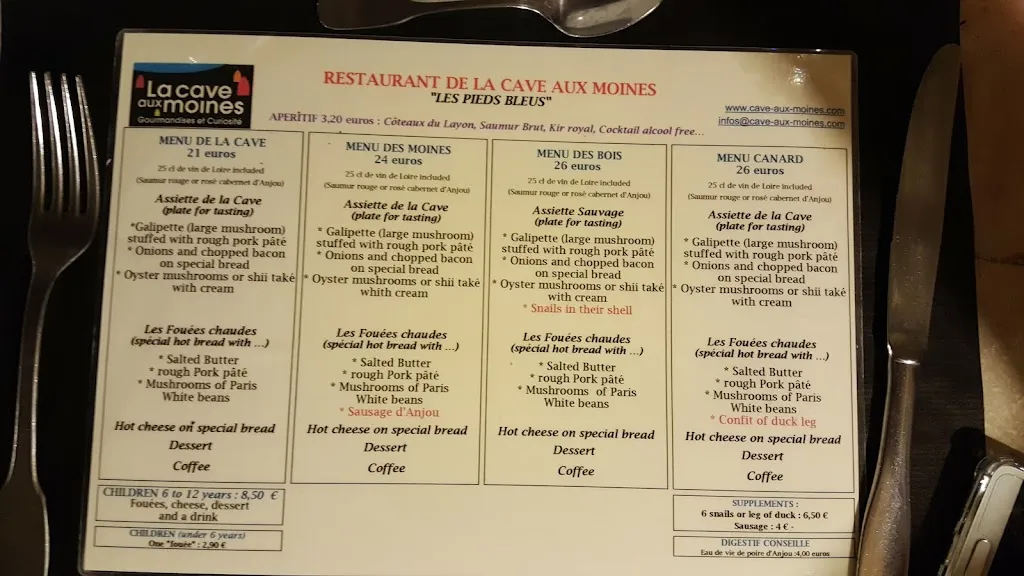 Menu_Restaurant Les pieds bleus_Gennes-Val-de-Loire_image_3