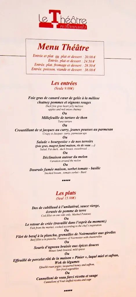 Menu_Le Théâtre_Chemillé-en-Anjou_image_1