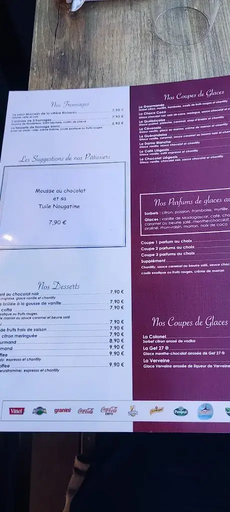 Menu_La Brasserie des Gourmands_Andrézieux-Bouthéon_image_4