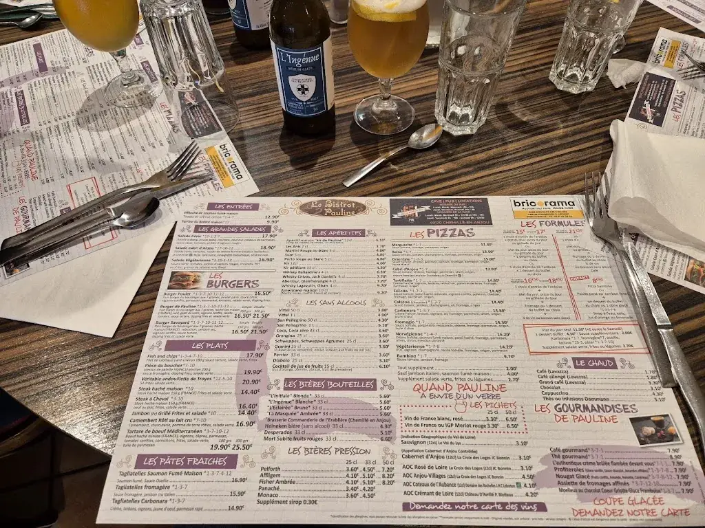 Menu_Le Bistrot 2 Pauline_Chemillé-en-Anjou_image_1