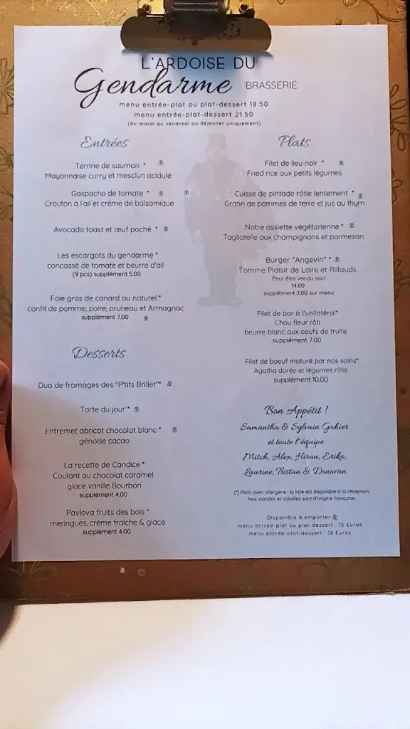 Menu_Logis Auberge de l'Ombrée_d'Anjou_image_3