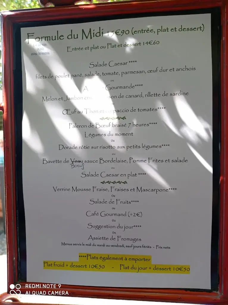 Menu_Logis Auberge de l'Ombrée_d'Anjou_image_4