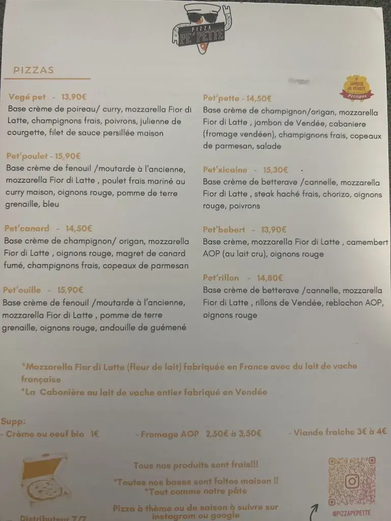 Menu_PIZZA PE'PETTE COMMEQUIERS_Commequiers_image_2