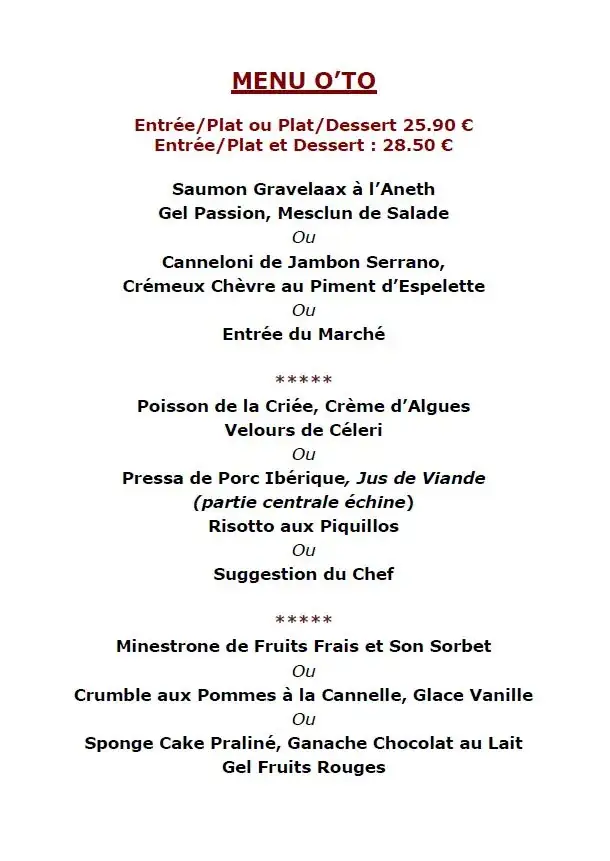 Menu_Restaurant O'TO_Cholet_immagine_2