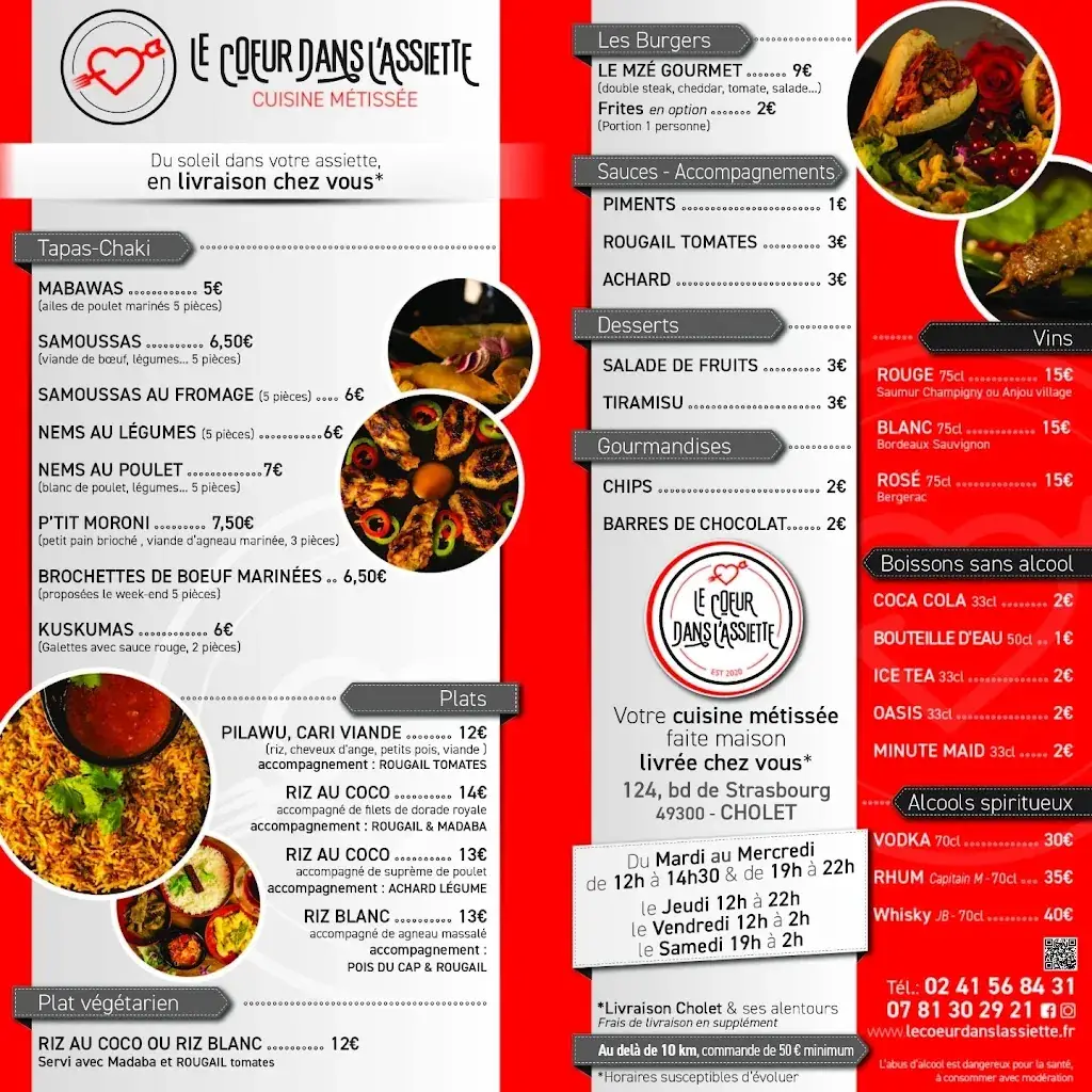 Menu_Le Coeur dans l'assiette_Cholet_image_2