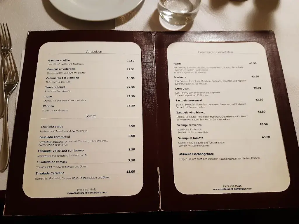 Menu_Café du Commerce_Bern_image_1
