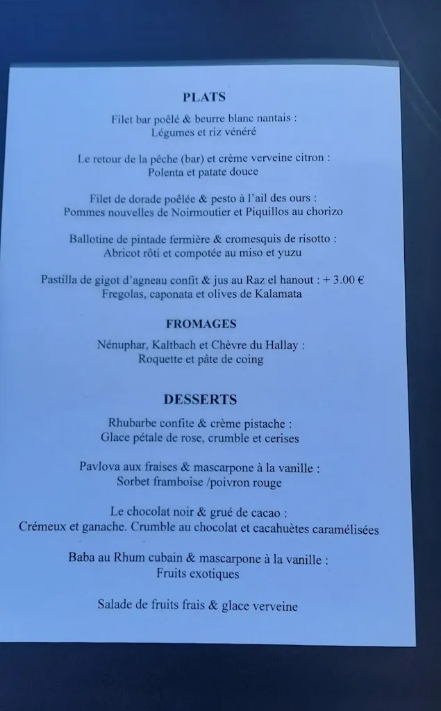 Menu_Restaurant de la Vallée_Clisson_image_1