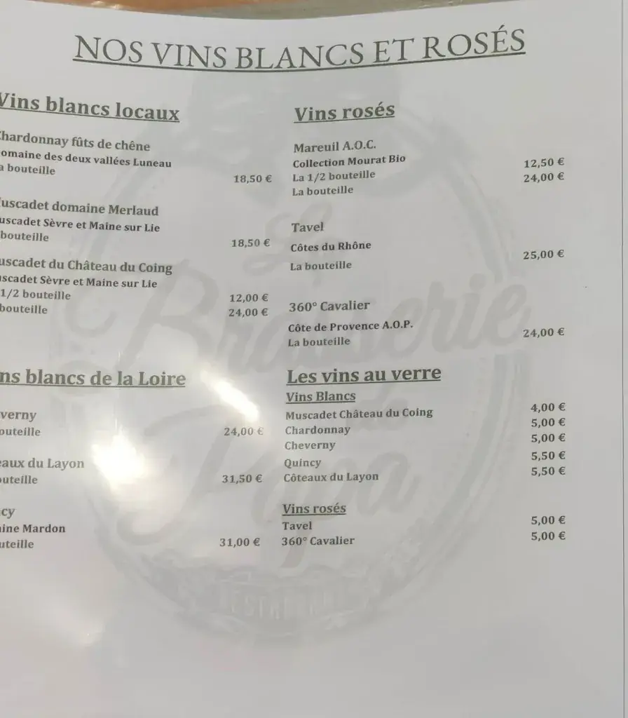Menu_La Brasserie de Papa_Clisson_immagine_2