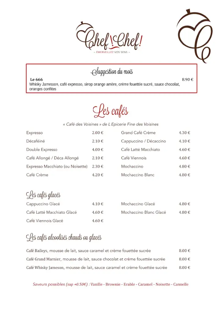 Menu_Chef ! Chef !_Clisson_image_1