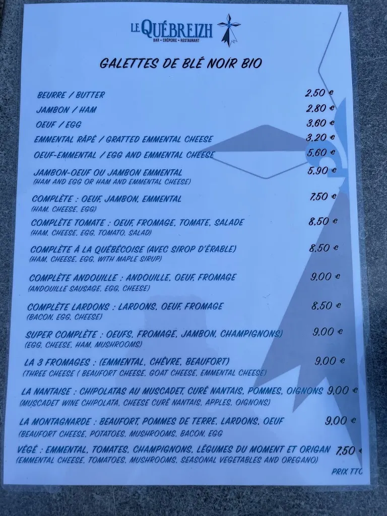 Menu_Bar-Crêperie-Restaurant Le Québreizh_Clisson_image_1