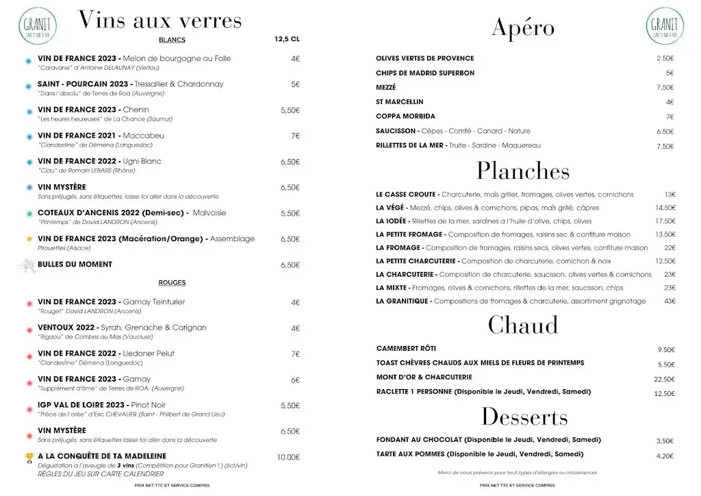 Menu_CAVE ET BAR A VINS NATURELS - GRANIT_Clisson_image_2