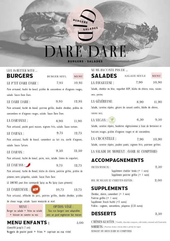 Menu_Dare Dare_Gétigné_image_1