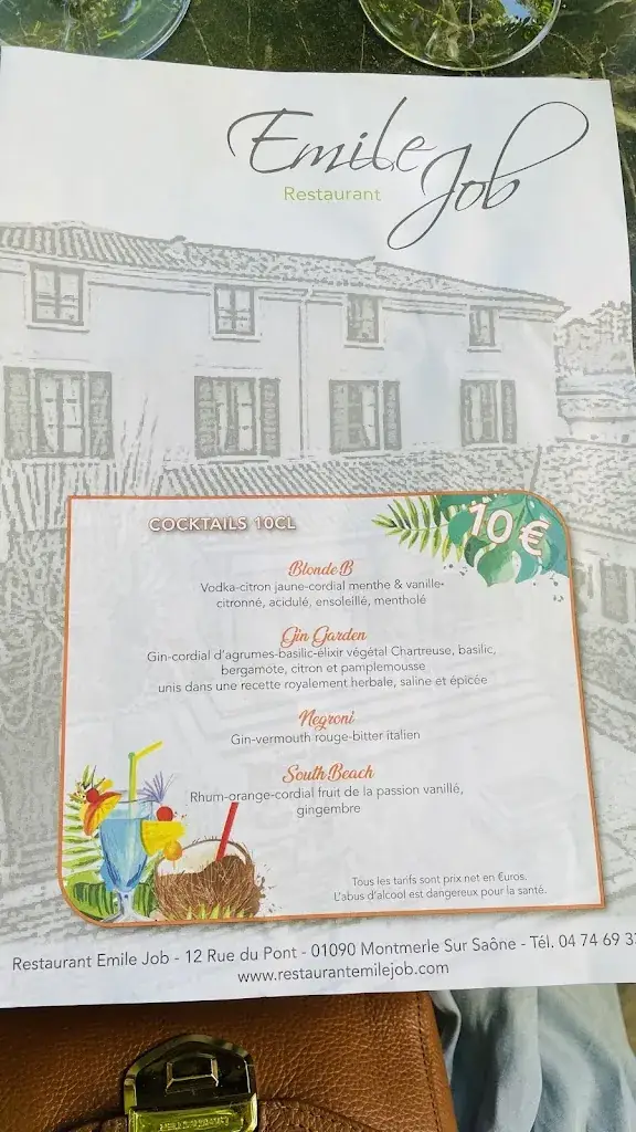 Menu_RESTAURANT EMILE JOB_Montmerle-sur-Saône_image_3