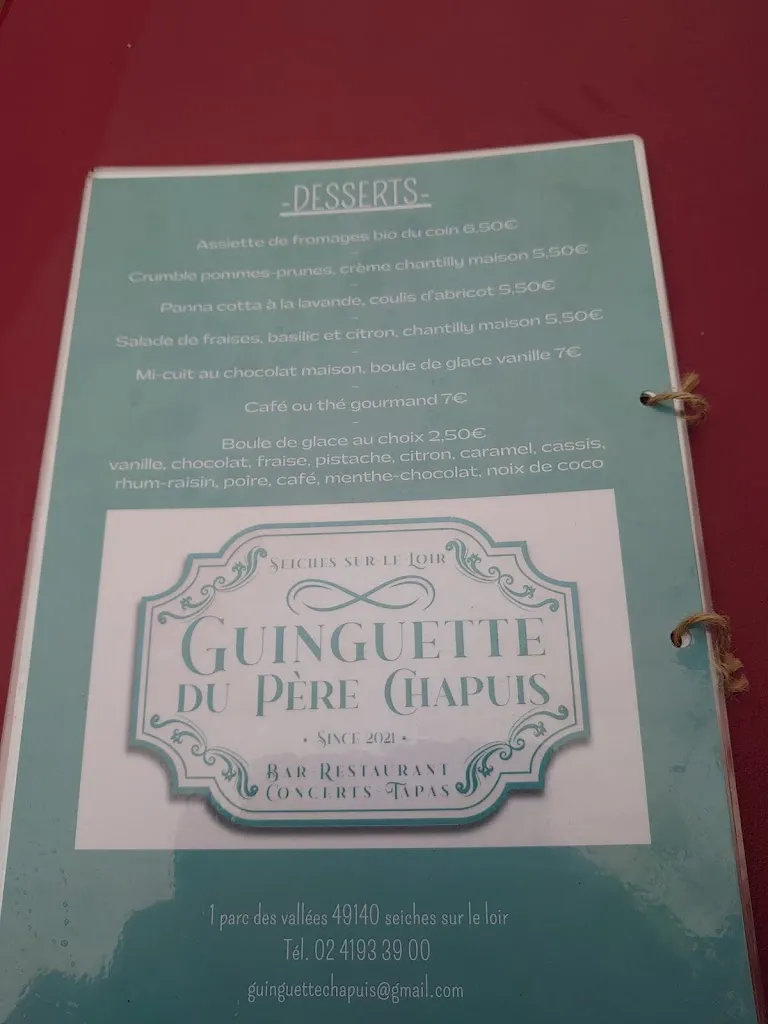 Menu_Guinguette du Père Chapuis_Seiches-sur-le-Loir_image_4
