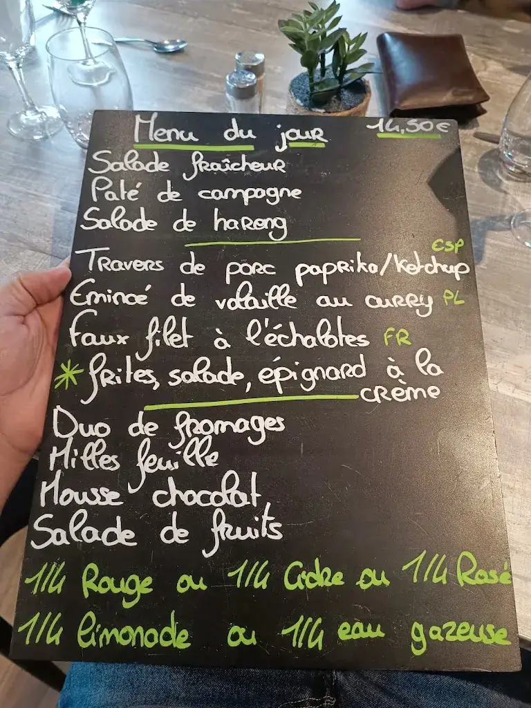 Menu_Hôtel Restaurant la Grange_Cossé-le-Vivien_image_1