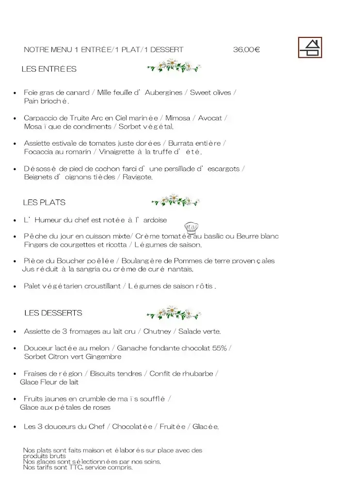 Menu_Auberge du Tire Bouchon_Couffé_image_1