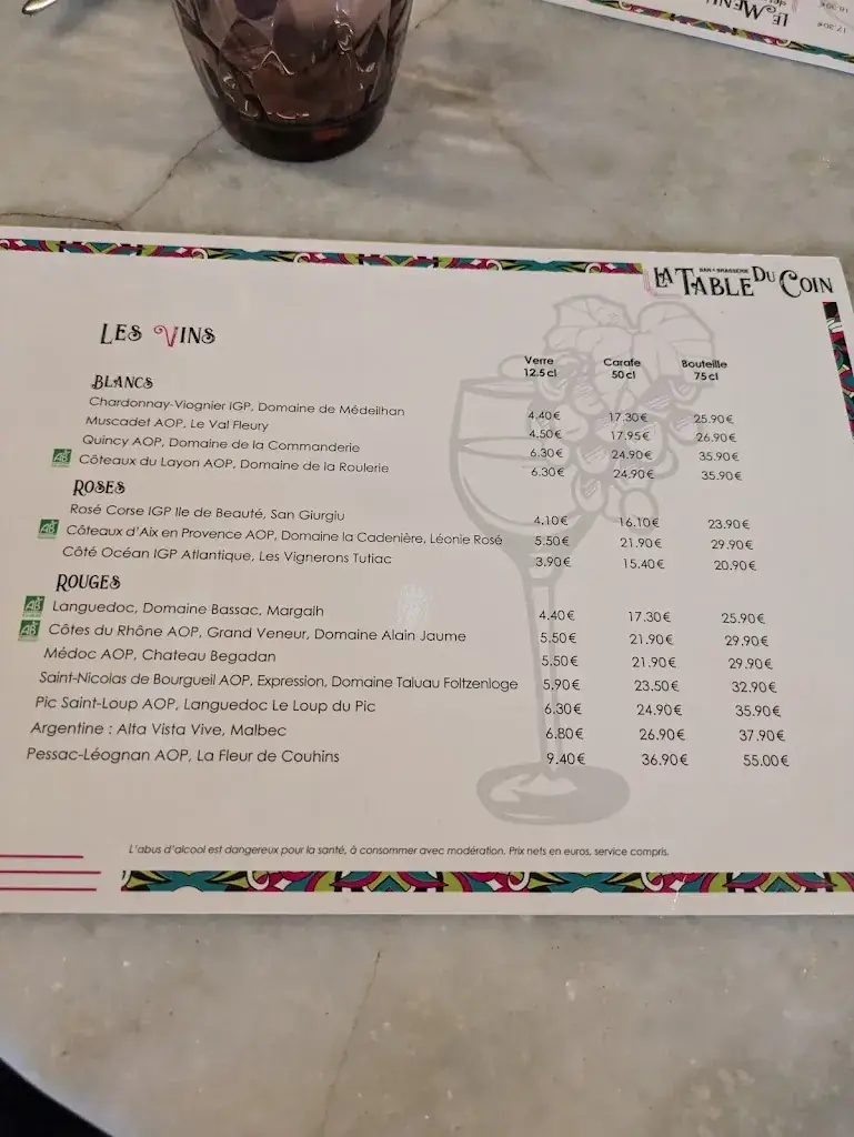 Menu_La Table du Coin - Restaurant Saint-Herblain_Saint-Herblain_image_2