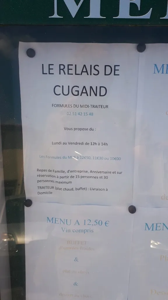 Menu_Le Relais De Cugand_Cugand_image_1