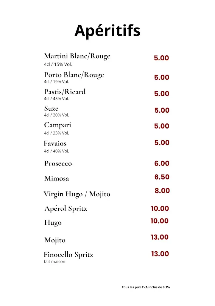 Menu_Restaurant Chez Di SARL_Bôle_image_2