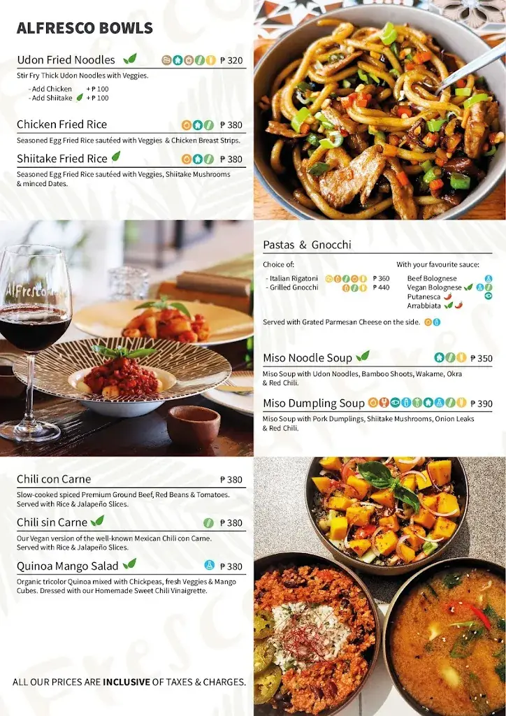 Menu_AlFresco Coron_Philippines_image_1