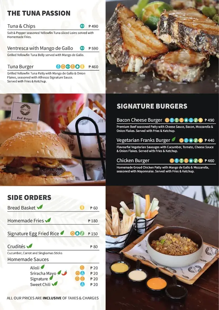 Menu_AlFresco Coron_Philippines_image_2