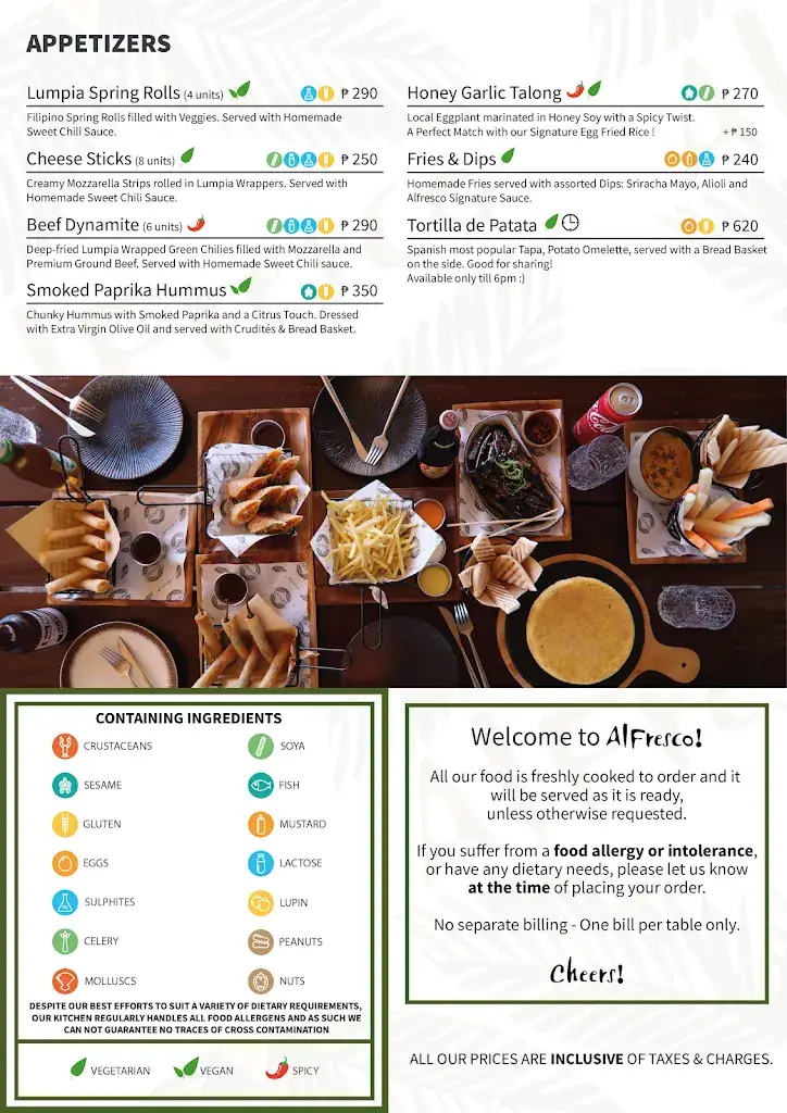 Menu_AlFresco Coron_Philippines_image_4