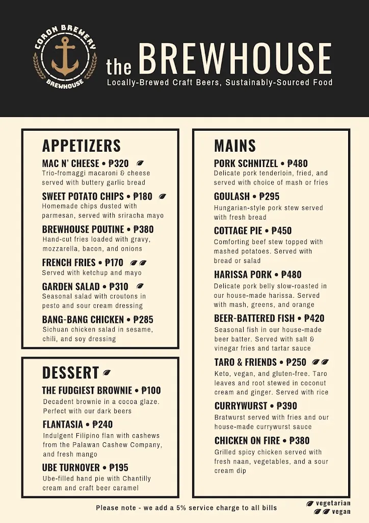 Menu_The BrewHouse_Philippines_immagine_1