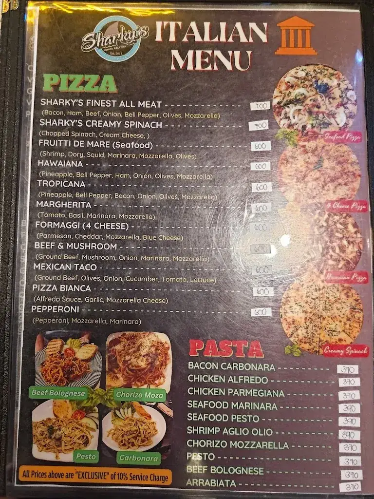 Menu_Sharky’s Restobar_Philippines_image_2